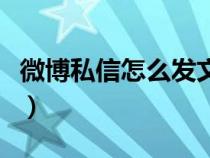 微博私信怎么發(fā)文檔給別人（微博私信怎么發(fā)）