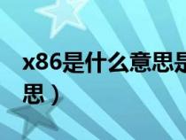x86是什么意思是什么處理器（x86是什么意思）