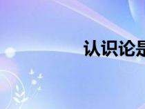 認識論是什么（認識論）
