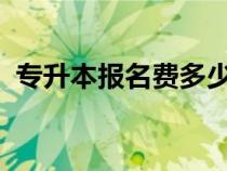 專升本報(bào)名費(fèi)多少錢2023(專升本報(bào)名費(fèi)) 專升本報(bào)名費(fèi)多少錢2023(專升本報(bào)名費(fèi))