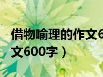 借物喻理的作文600字怎么寫（借物喻理的作文600字）