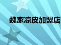 魏家涼皮加盟店（魏家涼皮加盟費多錢）