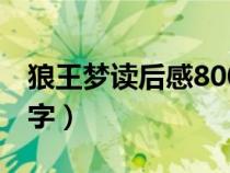 狼王夢(mèng)讀后感800字作文（狼王夢(mèng)讀后感800字）