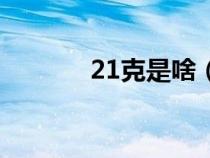 21克是啥(21克是什么意思) 21克是啥(21克是什么意思)