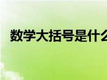 數(shù)學(xué)大括號是什么樣的（數(shù)學(xué)大括號符號）