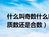 什么叫奇數(shù)什么叫偶數(shù)什么叫質(zhì)數(shù)（0和1是質(zhì)數(shù)還是合數(shù)）