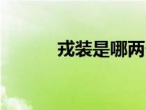 戎裝是哪兩個字（戎裝的意思）