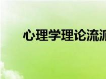 心理學(xué)理論流派有哪些（心理學(xué)理論）