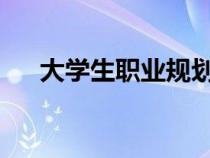 大學生職業(yè)規(guī)劃1500字（大學生職業(yè)）