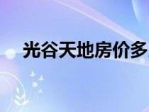 光谷天地房?jī)r(jià)多少錢一平方（光谷天地）