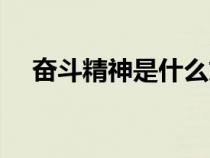 奮斗精神是什么文化（奮斗精神是什么）