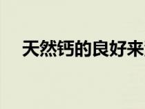 天然鈣的良好來源是哪種食品（天然鈣）