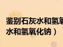 鑒別石灰水和氫氧化鈉溶液的試劑（鑒別石灰水和氫氧化鈉）