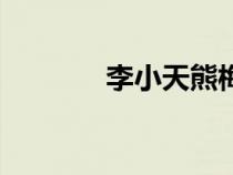 李小天熊梅的小說（李小天）