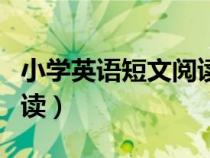 小學(xué)英語短文閱讀經(jīng)典美文（小學(xué)英語短文閱讀）
