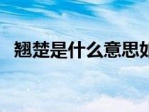 翹楚是什么意思如何用（翹楚是什么意思）