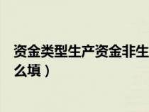 資金類型生產(chǎn)資金非生產(chǎn)資金(資金性質(zhì)生產(chǎn)性非生產(chǎn)性怎么填) 資金類型生產(chǎn)資金非生產(chǎn)資金(資金性質(zhì)生產(chǎn)性非生產(chǎn)性怎么填)