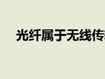 光纖屬于無線傳輸介質(zhì)（無線傳輸介質(zhì)）