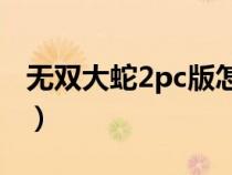 無雙大蛇2pc版怎么用ex技（無雙大蛇2pc版）