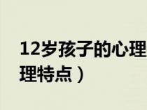 12歲孩子的心理特點怎么寫（12歲孩子的心理特點）