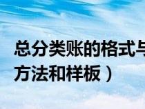 總分類賬的格式與登記方法（總分類賬的登記方法和樣板）