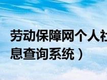 勞動保障網(wǎng)個人社保信息（勞動保障網(wǎng)個人信息查詢系統(tǒng)）