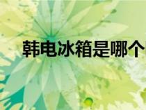 韓電冰箱是哪個國家的品牌(韓電冰箱) 韓電冰箱是哪個國家的品牌(韓電冰箱)