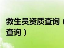 救生員資質(zhì)查詢（救生員從業(yè)資格證哪里可以查詢）