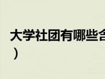 大學(xué)社團(tuán)有哪些含金量高的(大學(xué)社團(tuán)有哪些) 大學(xué)社團(tuán)有哪些含金量高的(大學(xué)社團(tuán)有哪些)