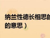 納蘭性德長相思的意思翻譯（納蘭性德長相思的意思）