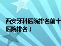 西安牙科醫(yī)院排名前十在哪西安諾貝爾官網(wǎng)簡(jiǎn)介（西安牙科醫(yī)院排名）