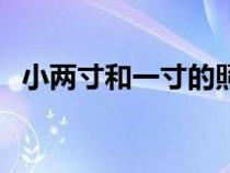小兩寸和一寸的照片有什么區(qū)別（小兩寸）