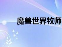魔獸世界牧師復(fù)活宏（牧師復(fù)活宏）