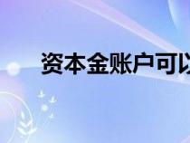 資本金賬戶可以開(kāi)幾個(gè)（資本金賬戶）