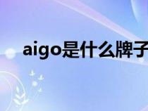 aigo是什么牌子u盤（aigo是什么牌子）