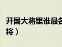 開國(guó)大將里誰(shuí)最名不副實(shí)(開國(guó)大將最弱的大將) 開國(guó)大將里誰(shuí)最名不副實(shí)(開國(guó)大將最弱的大將)