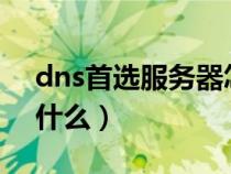 dns首選服務(wù)器怎么填（首選DNS服務(wù)器填什么）