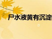 尸水液黃有沉淀物是尿道炎嗎了（尸水）