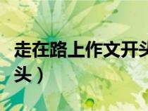 走在路上作文開(kāi)頭優(yōu)美句子(走在路上作文開(kāi)頭) 走在路上作文開(kāi)頭優(yōu)美句子(走在路上作文開(kāi)頭)