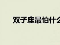 雙子座最怕什么課（雙子座最怕什么）
