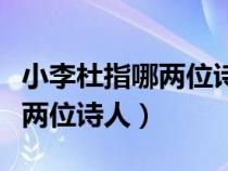 小李杜指哪兩位詩(shī)人后人稱老杜（小李杜指哪兩位詩(shī)人）