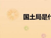 國土局是什么單位（國土局）