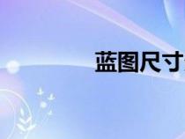 藍圖尺寸多大（藍圖尺寸）