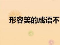形容笑的成語不帶笑字（形容笑的成語）