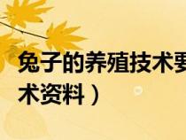 兔子的養(yǎng)殖技術(shù)要點(diǎn)及注意事項(xiàng)（兔子養(yǎng)殖技術(shù)資料）