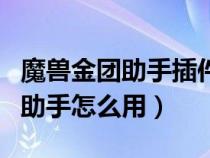 魔獸金團助手插件（魔獸世界懷舊服大腳金團助手怎么用）