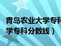 青島農業(yè)大學專科分數線是多少（青島農業(yè)大學?？品謹稻€）
