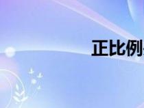 正比例關(guān)系（正比例）