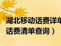 湖北移動(dòng)話費(fèi)詳單查詢(湖北移動(dòng)網(wǎng)上營(yíng)業(yè)廳話費(fèi)清單查詢) 湖北移動(dòng)話費(fèi)詳單查詢(湖北移動(dòng)網(wǎng)上營(yíng)業(yè)廳話費(fèi)清單查詢)