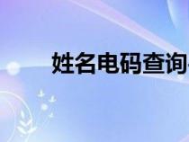 姓名電碼查詢平臺(tái)（姓名電碼查詢）